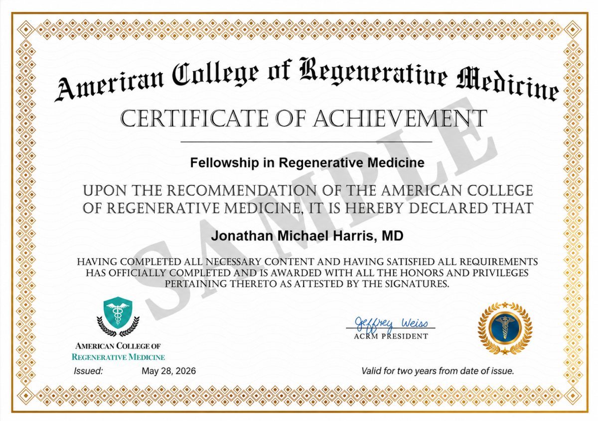 Earn a TACRM Fellowship Certificate of Achievement